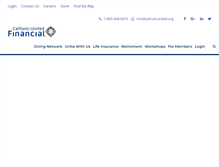 Tablet Screenshot of catholicunitedfinancial.org